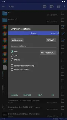 RAR android App screenshot 8